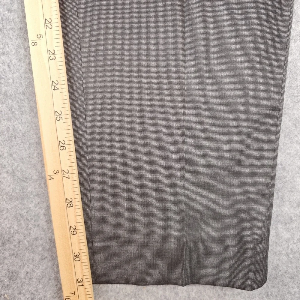 Banana Republic Dress Pants Mens 35R Tailored Slim Fit Gray Wool Reda Flexo